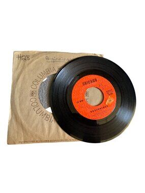 Chicago 45 RPM Vinyl Record Single - "Beginnings/Colour My World" - Columbia Rec